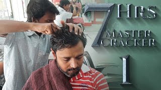 All Master Cracker Neck, Hair and Knuckle Cracking Head Massage Videos Part 01