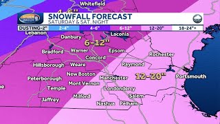 New Hampshire Monadnock Region nor'easter forecast: Many areas to see 6+ inches of snow