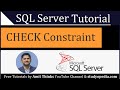 SQL CHECK Constraint | SQL Server Tutorial for Beginners