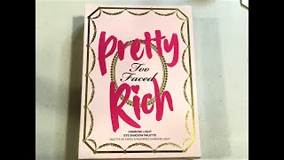 Too Faced Pretty Rich Diamond Light Eye Shadow Palette -- SWATCHES