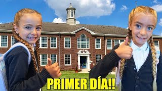 Primer día de colegio de Claudia y Gisele Las Ratitas Itarte Vlogs