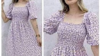 فستان الي عامل ضجة 😍 Robe smockée