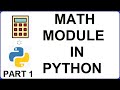 Python Math Module For Beginners - pi, e, floor, factorial, copysign methods