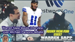 Micha Parsons wants Myles Garrett/Warren Sapp Disses Micha Parsons and leaves interview