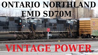 Ontario Northland's Newest Locomotives - EMD SD70Ms - VINTAGE POWER