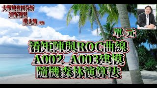 Acc13 混淆矩陣 ROC曲線 隨機森林演算法