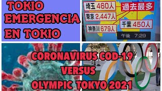 Emergency in Tokio. #Coronavirus vs #Olympic Tokio 2021. #emergencia  #japon #コロナ ＃緊急事態宣言