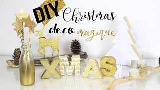 DIY NOEL DECO┋DOREE & MAGIQUE  FACILE, PAS CHER christmas room decor 2016 francais