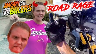 STUPID, CRAZY & ANGRY PEOPLE VS BIKERS 2023 - Best Road Rage