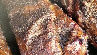 Veal short ribs smoked in apple wood