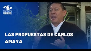 Carlos Amaya, candidato a la Gobernación de Boyacá, expuso sus propuestas en la Plaza Caracol