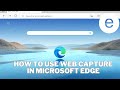 How to Use Web Capture in Microsoft Edge