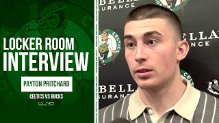 Payton Pritchard TOOK IT PERSONAL When Pat Bev Did 'Too Small' Gesture | Celtics vs Bucks Postgame
