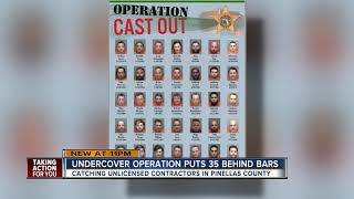 35 unlicensed contractors arrested in undercover sting operation in Pinellas County