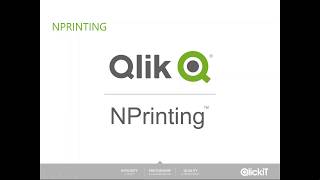 Exploring Qlik NPrinting