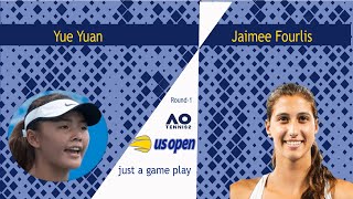 Yue Yuan       vs   Jaimee Fourlis   | 🏆 ⚽ US 2022 Open    (30/08/2022) 🎮  (AO Tennis 2)