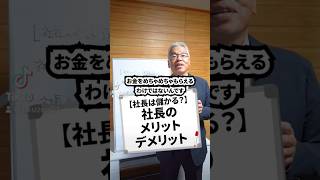 【社長は儲かる？】社長のメリットデメリット#ビジネス #ビジネス系tiktoker #社長 #メリットデメリット #会社 #仕事 #経営 #経営者