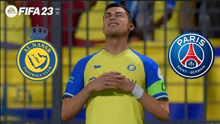FIFA23- Al Nassr vs PSG match |Game Spot | Ronaldo vs Messi