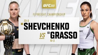 UFC 285: Shevchenko vs Grasso Highlights