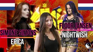 TOP 10 - SIMONE SIMONS AND FLOOR JANSEN - METAL QUEENS - (NO RIVALRY, 2 GREAT SINGERS)