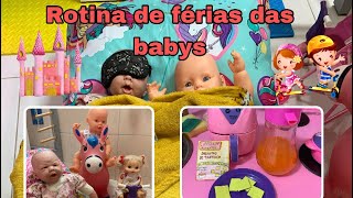 Primeira rotina do ano de 2023,rotina de férias das babys/ Milli Produções