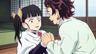 Tanjiro le roba la moneda a kanao (Kimetsu no Yaiba Episodio 26)