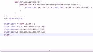 Java Programming Tutorial 73 Moving List Items Program