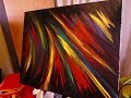 How To Paint Easy Contemporary Abstract Art On Canvas | Oil Painting