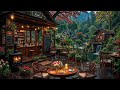 romantic rainy café jazz ☕ relaxing instrumental music u0026 chill bossa nova for a soothing mood