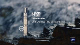 No7 Laboratories LINE CORRECTING Booster Serum Ad with Antonia Steyn