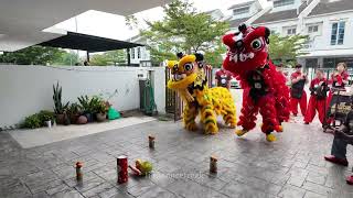 CNY 2025 - Lion Dance by Sheng Wai KL 吉隆坡勝威龍獅体育会 at Bandar Rimbayu house for vida Malaysia ヴィダ