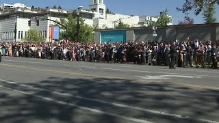 Nelson's spirit felt by those who lined streets outside funeral service