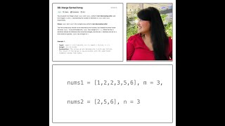 Java coding solutions(video1) - Merge Sorted Array Leetcode 88