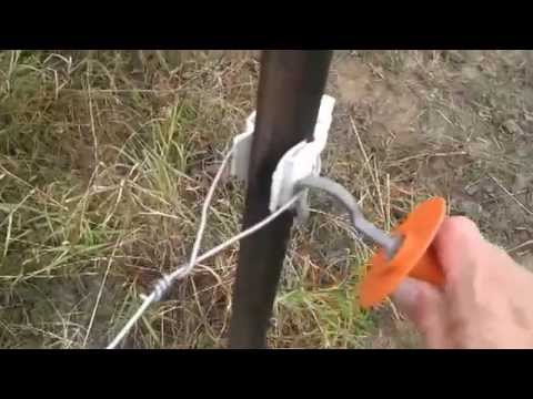 Install an Eletric Fence Gate the quick and easy way Install an Eletric Fence Gate the quick and easy way