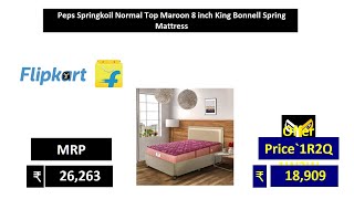 Peps Springkoil Normal Top Maroon 8 inch King Bonnell Spring Mattress