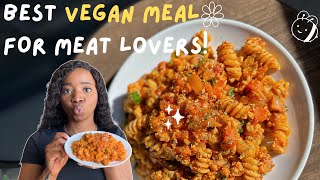 Wow the biggest MEAT lovers with this amazing VEGAN tofu bolognese recipe!!