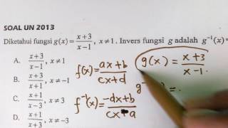 Invers Fungsi Komposisi Prediksi Ujian Nasional Matematika Ips