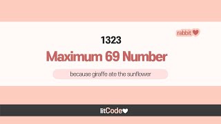 leetcode - 1323 Maximum 69 Number JavaScript Solution