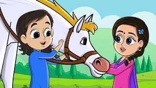 Horse Song | Lakdi Ki Kathi Kathi Pe Ghoda | Fun For Kids TV - Hindi Rhymes