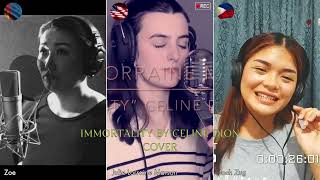 Immortality by Celine Dion Cover | Mongolia VS USA VS Philippines