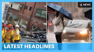 LIVE: Two Aussies missing after Taiwan earthquake; Severe weather across the east coast | 6 News