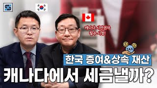 [한국변호사X캐나다회계사] 캐나다 시민권자 필수 시청! 한국에서 증여\u0026상속, 캐나다에서 세금 내야 할까🙄?