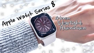 ✨ APPLE WATCH SERIES 8 41MM STARLIGHT ALUMINIUM [Unboxing Aesthetic]