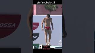 My Favorite Diver! - Stefano Belotti Biggest Mistake in Diving! :(  #Athlete #diving #olympics