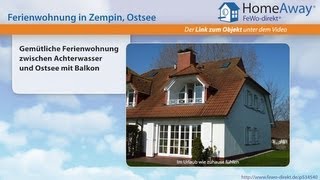 Usedom: Gemütliche Ferienwohnung zwischen Achterwasser und Ostsee mit - FeWo-direkt.de Video