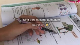 7. Sınıf ders çalışma günlüğüm❤️ | yazılıya hazırlık👌