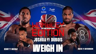 Anthony Joshua v Daniel Dubois LIVE WEIGH-INS 🔴⚖️