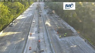 I 285 Construction Project Underway Road Shut Down This Weekend