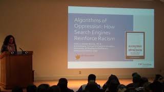 HTNM Lecture — Safiya Umoja Noble's "Algorithms of Oppression: How Search Engines Reinforce Racism"