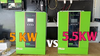 ออฟกริดไฮบริด 5000w. Vs 5500w Maxsky. สวิสชิ่งไฮโวลท์